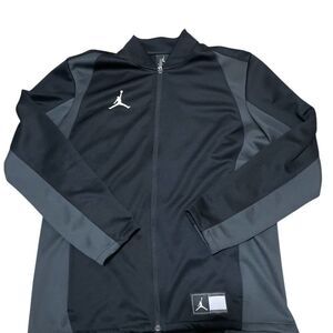 Nike Jordan Jumpman 924707-010 Black Gray Dri-FIT Full Zip Jacket Men's Sz L
